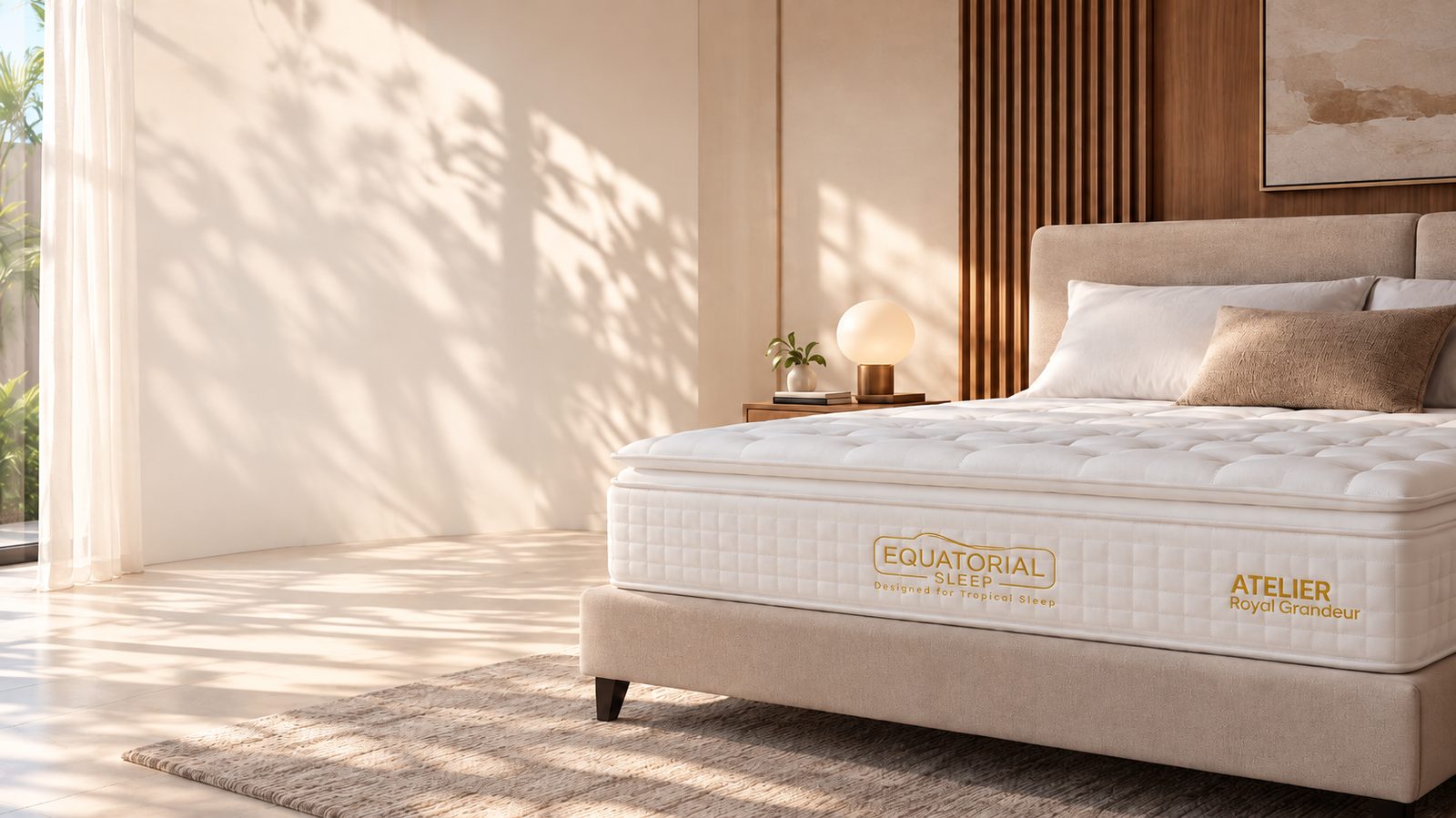 Equatorial Sleep mattress in a bedroom setting